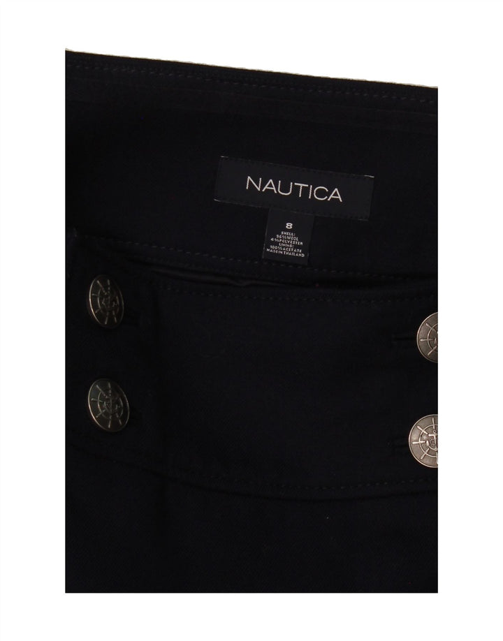 NAUTICA Womens Pencil Skirt US 8 Medium W32  Navy Blue Wool Vintage Nautica and Second-Hand Nautica from Messina Hembry 