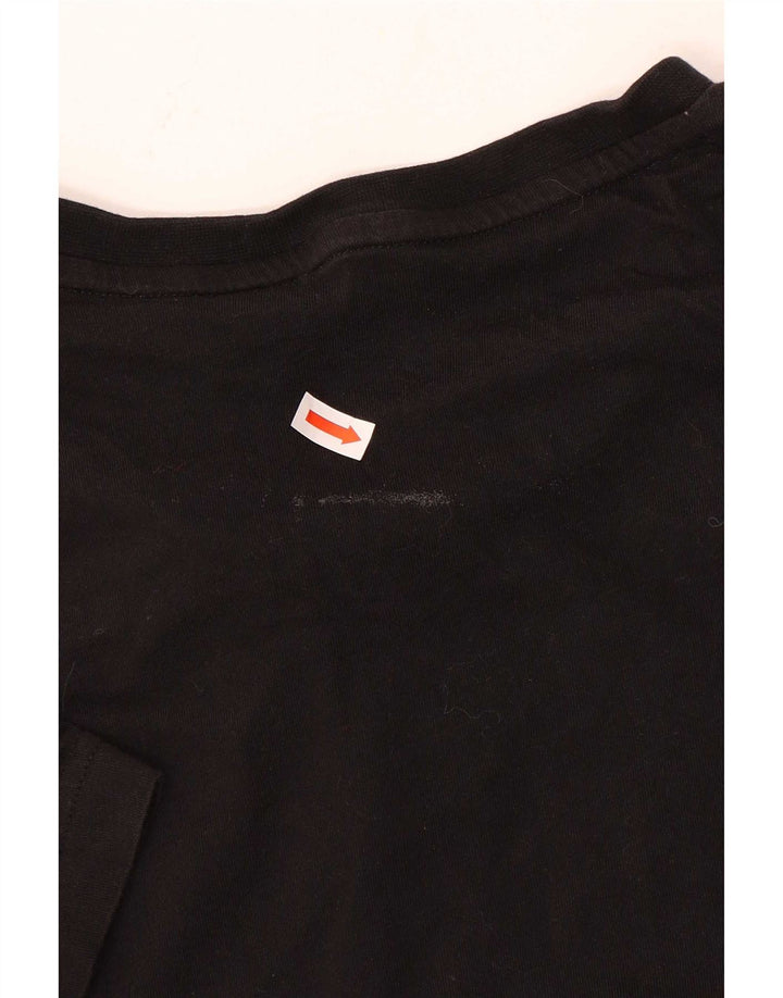 T-shirt grafica da uomo Puma Top Small in cotone nero