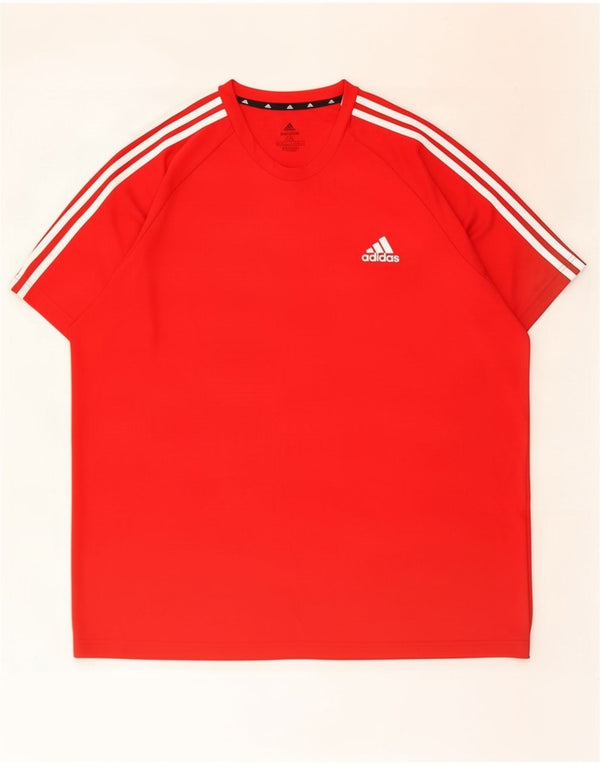 Maglietta Adidas Aeroready da uomo 2XL rossa in poliestere