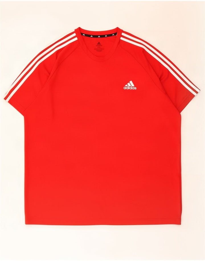 Maglietta Adidas Aeroready da uomo 2XL rossa in poliestere