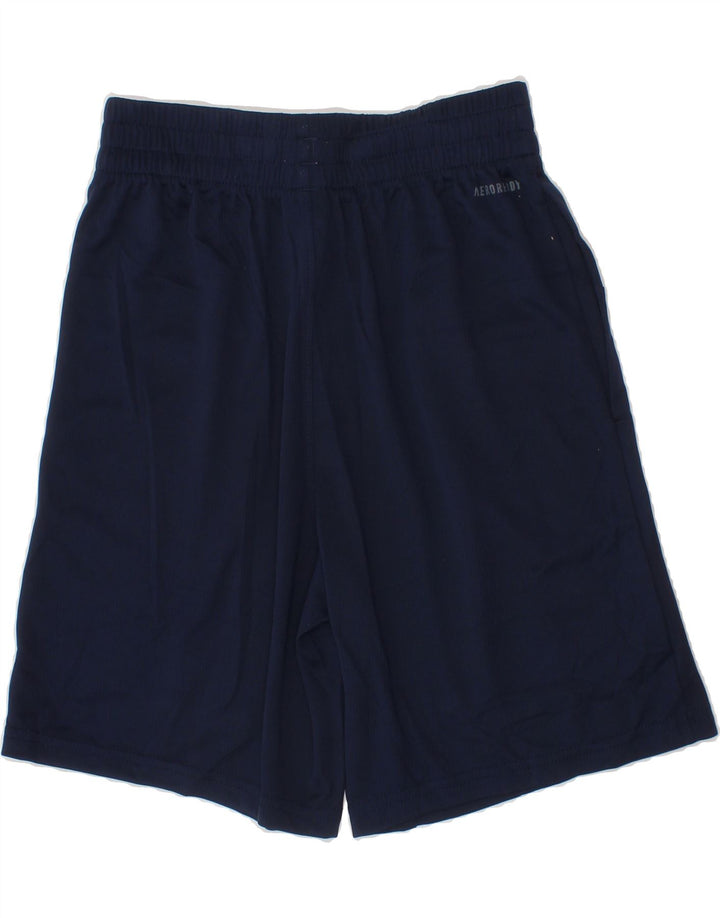 ADIDAS Boys Aeroready Sport Shorts 7-8 Years Small  Navy Blue Polyester Vintage Adidas and Second-Hand Adidas from Messina Hembry 