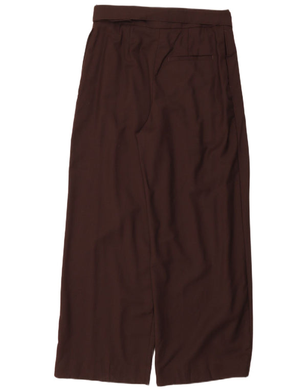 Pantaloni chino a gamba larga a vita alta da donna Cos EU 38 medio W30 L29 Borgogna