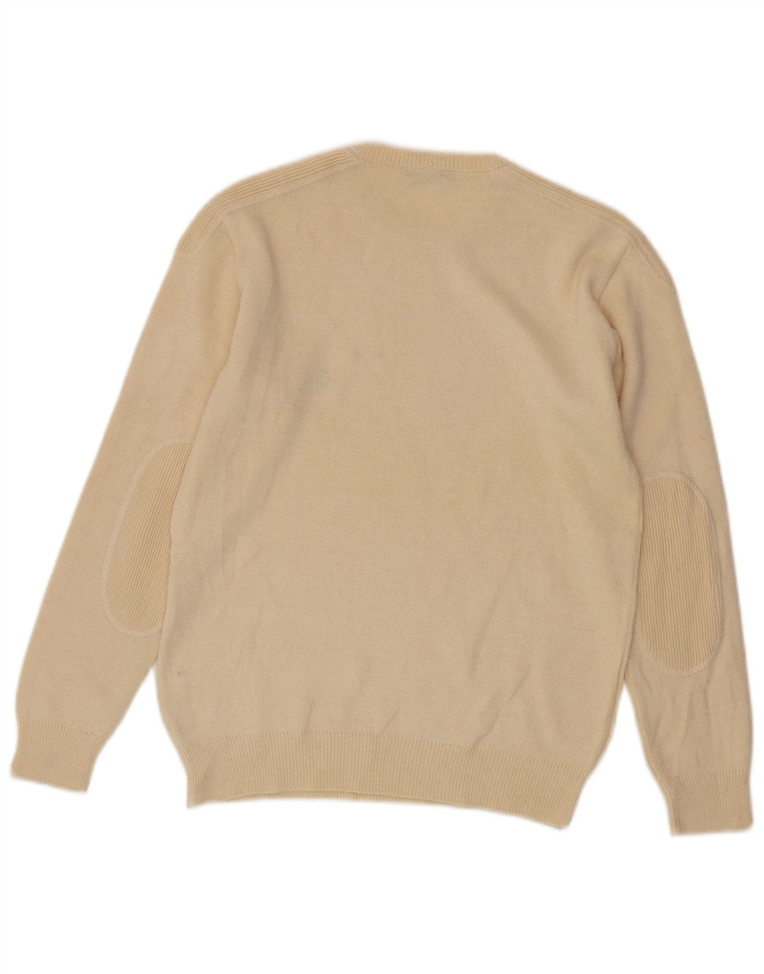 Maglione maglione girocollo da uomo VINTAGE piccolo beige