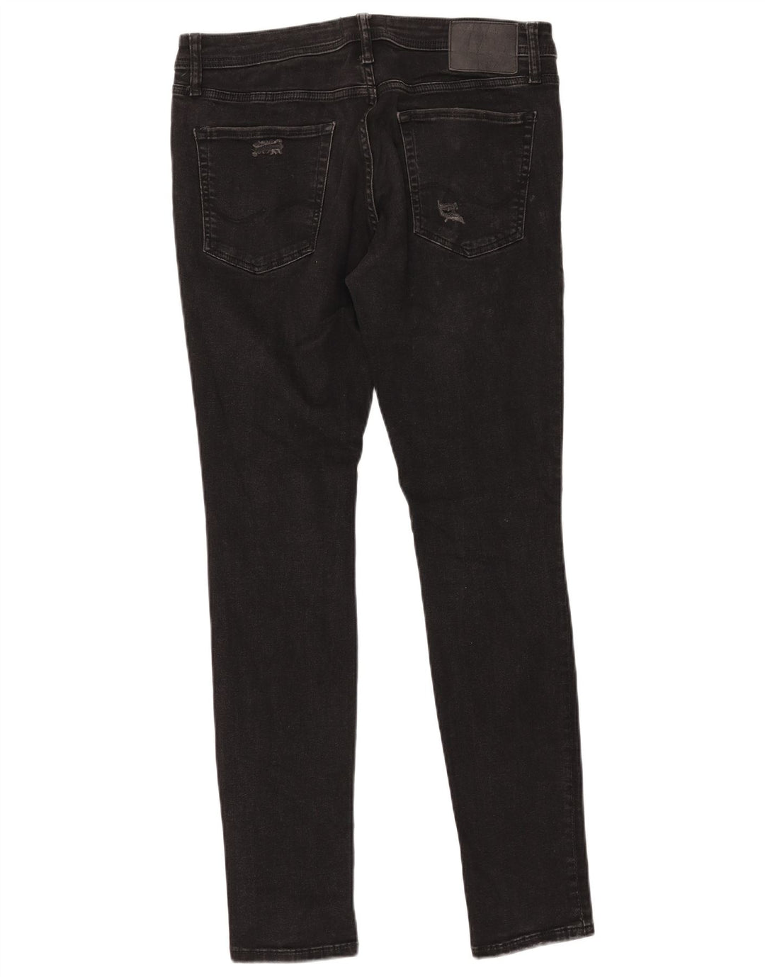 JACK & JONES Jeans skinny effetto consumato Liam da uomo W34 L31 neri