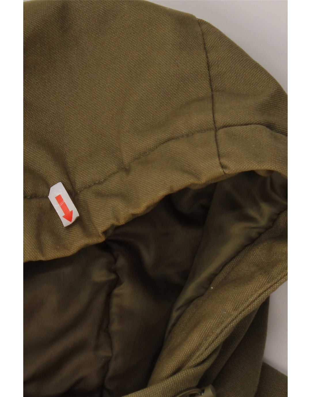 Giacca parka con cappuccio da uomo DC UK 36 piccola in cotone kaki