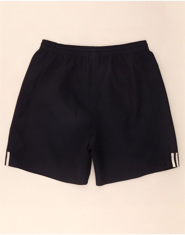 Pantaloncini sportivi da uomo Adidas medi in cotone blu navy