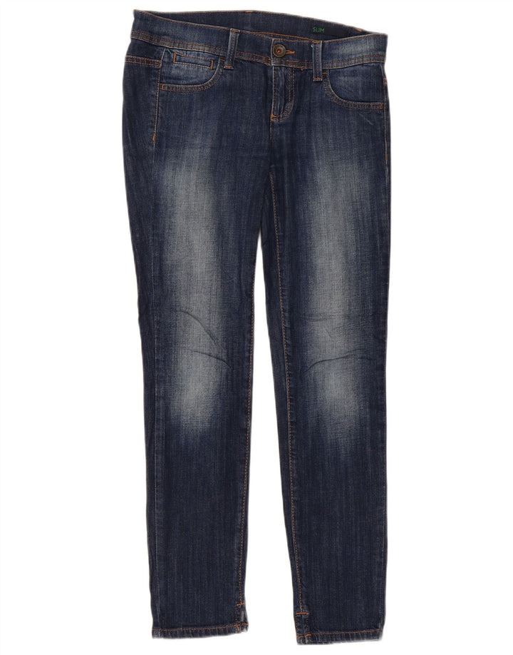 Jeans slim da donna Benetton W27 L28 Blu