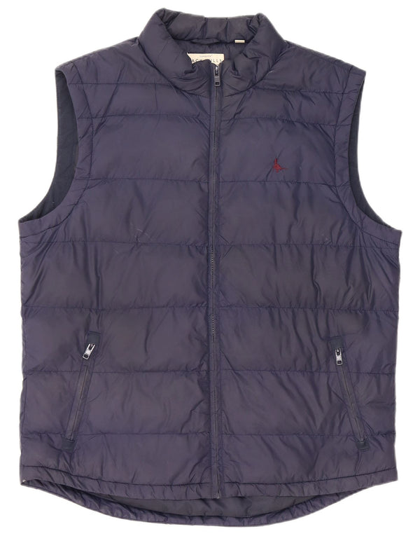 Gilet imbottito da uomo Jack Wills UK 42 XL nylon blu navy