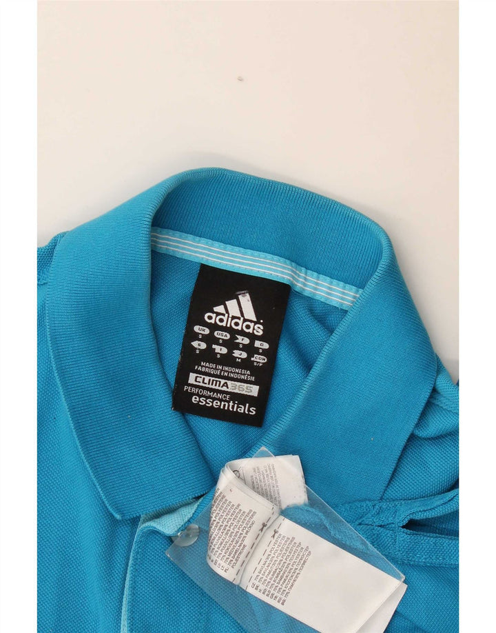 Polo Adidas Clima 365 da uomo piccola in cotone blu
