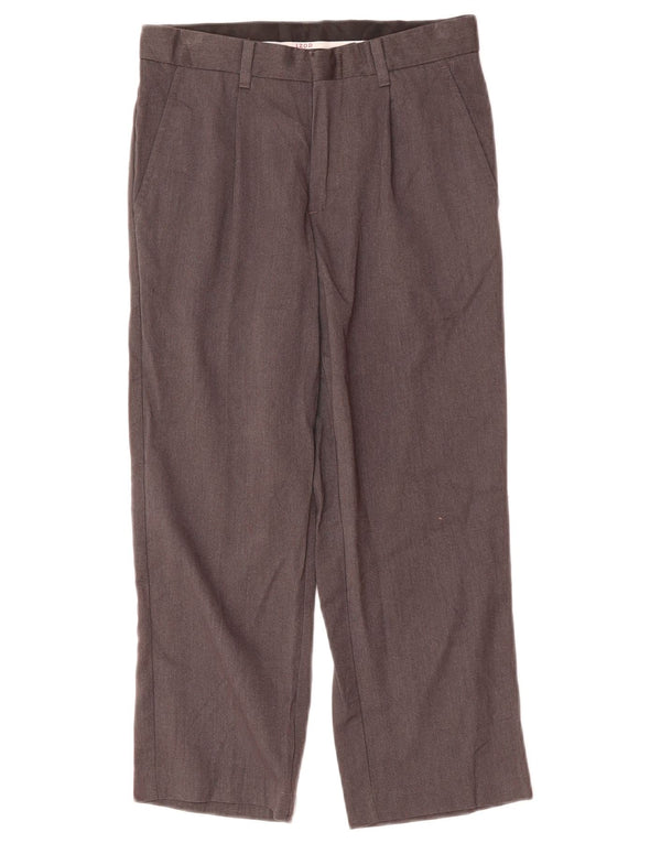 Pantaloni chino dritti da bambino Izod 7-8 anni W22 L22 nylon grigio