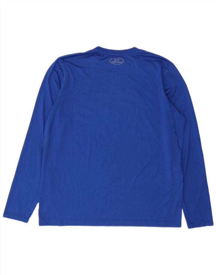 Maglietta Under Armour da uomo Bulldogs grafica manica lunga grande blu