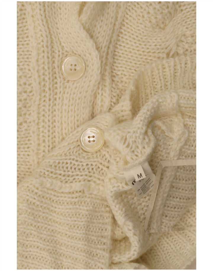 Maglione cardigan da donna MET UK 12 Mohair beige medio