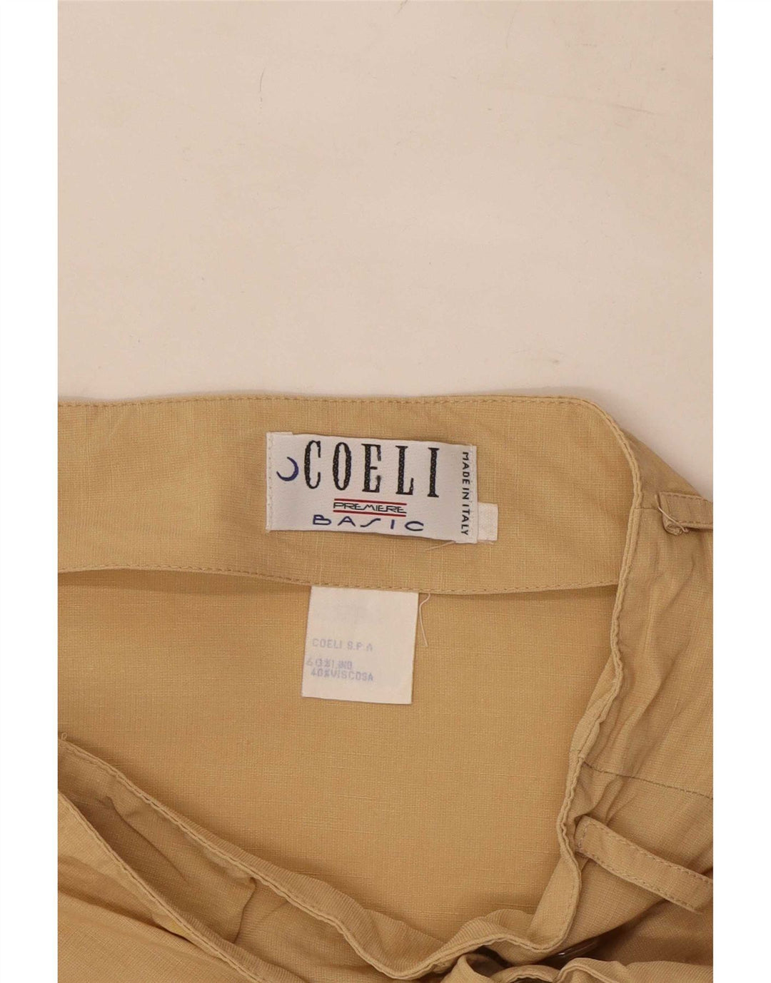 Gonna a portafoglio da donna basic XS W24 Lino beige