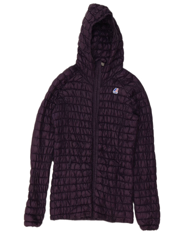Giacca imbottita con cappuccio da donna K-WAY US 9 poliestere medio viola