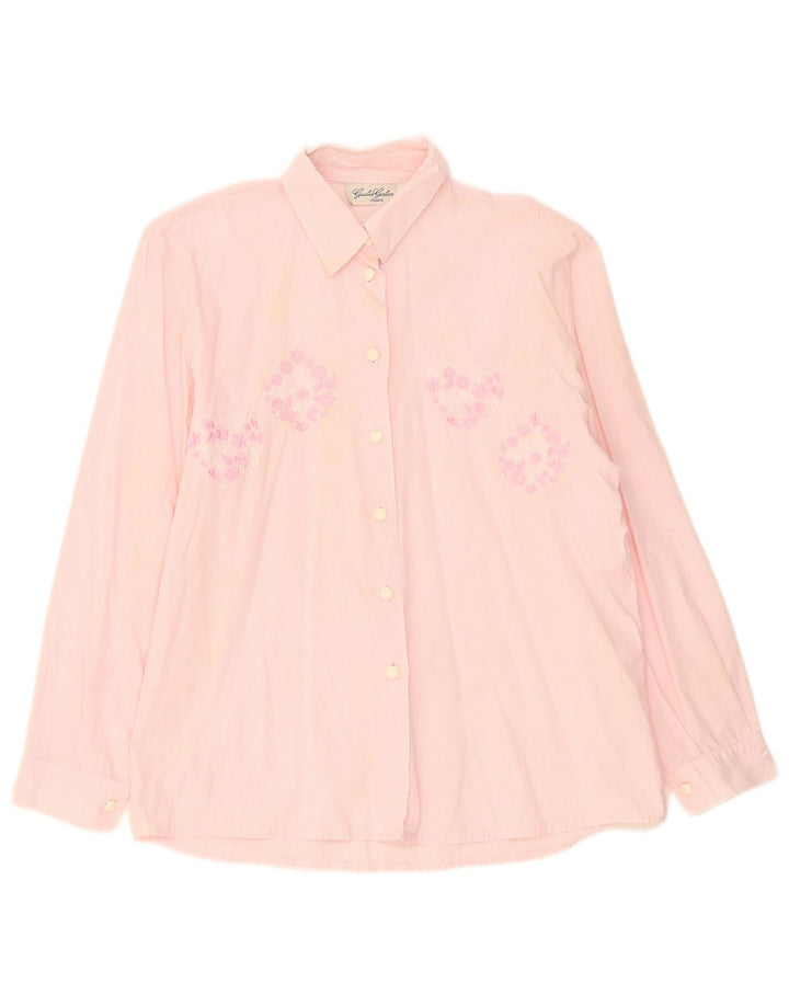 Camicia grafica da donna Giulia Galanti UK 14 a quadretti rosa medio