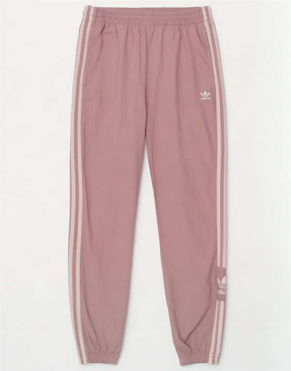 Pantaloni da tuta da donna Adidas UK 14 nylon viola medio