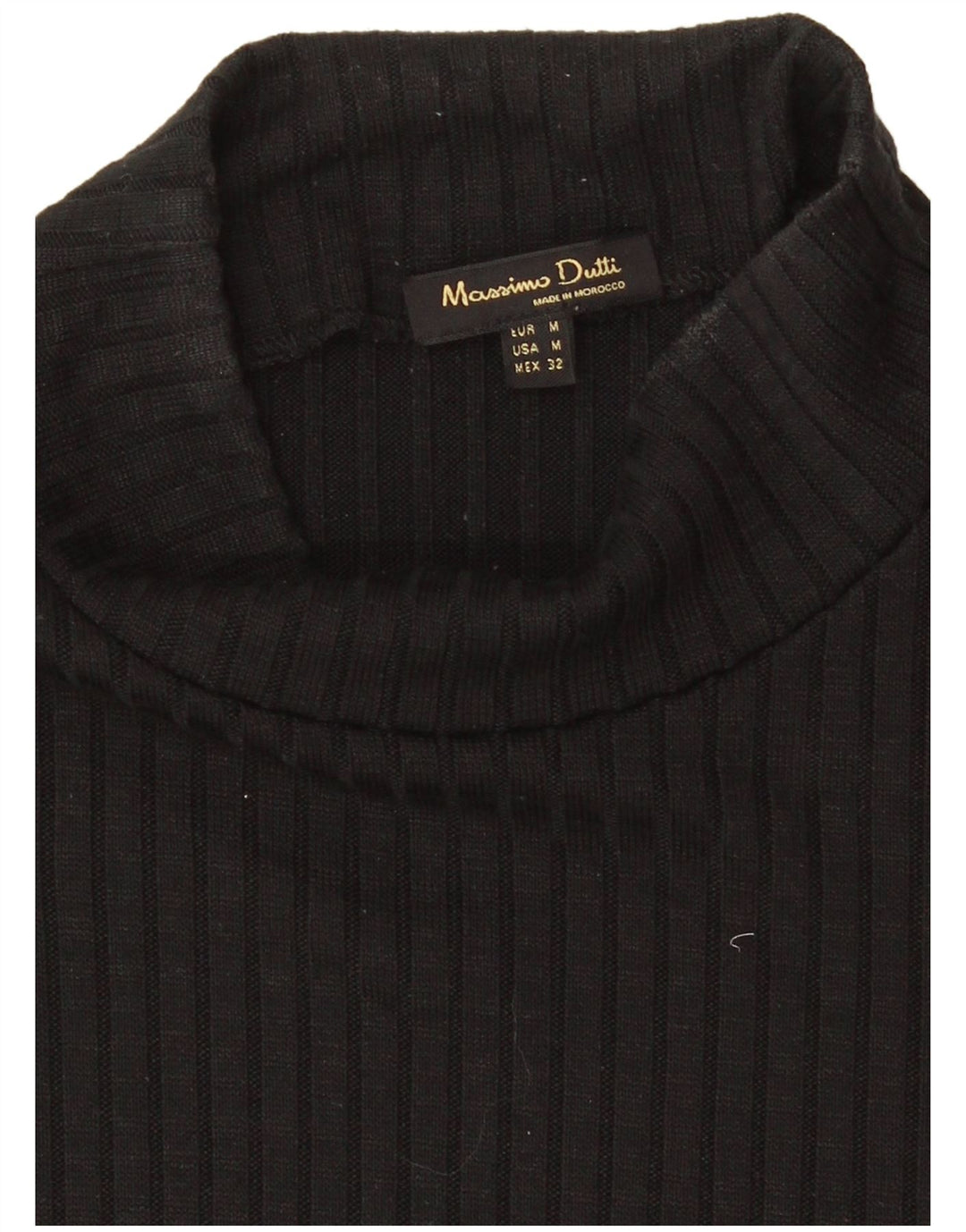 Massimo Dutti Abito maxi maglione da donna a maniche corte UK 12 Medio Nero
