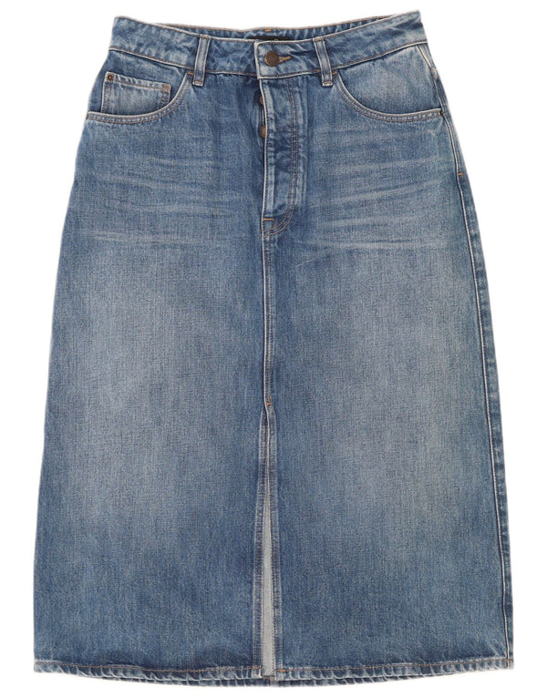 Gonna di jeans a vita alta da donna Massimo Dutti EU 40 Medio W30 Cotone blu