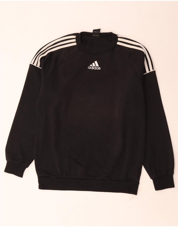 Felpa da uomo Adidas maglione UK 36/38 piccolo cotone nero
