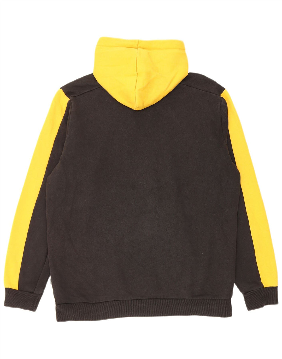 Felpa con cappuccio da uomo Puma in cotone color block giallo medio
