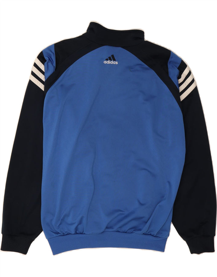 ADIDAS Mens Tracksuit Top Jacket UK 40/42 Medium Blue Colourblock Vintage Adidas and Second-Hand Adidas from Messina Hembry 