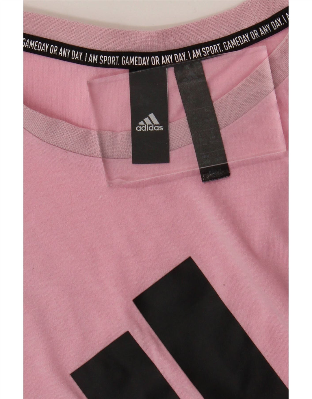 T-shirt grafica da donna Adidas Top UK 12 rosa medio