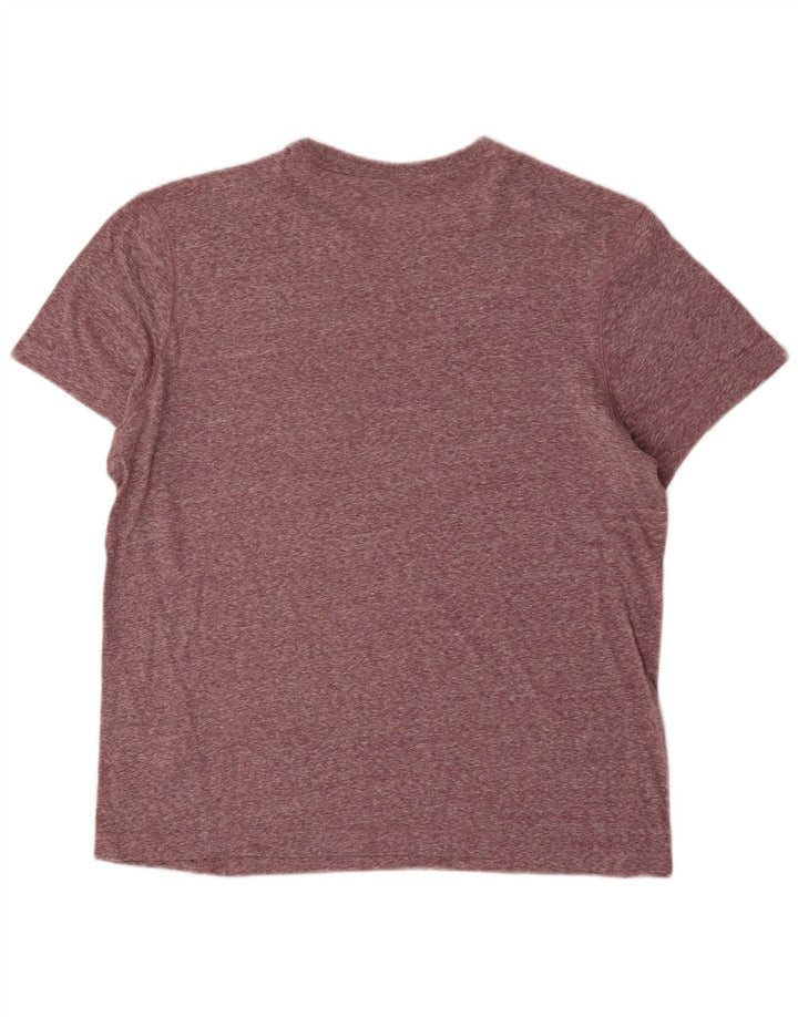 T-shirt grafica da uomo Reebok Top in cotone chiazzato rosa medio