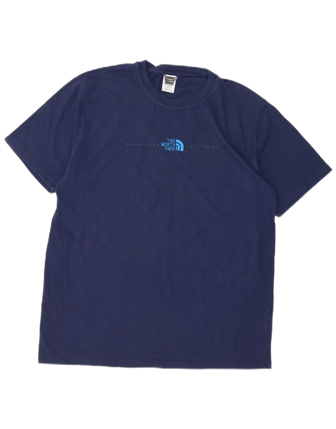 THE NORTH FACE T-shirt da uomo Top XL in cotone blu navy