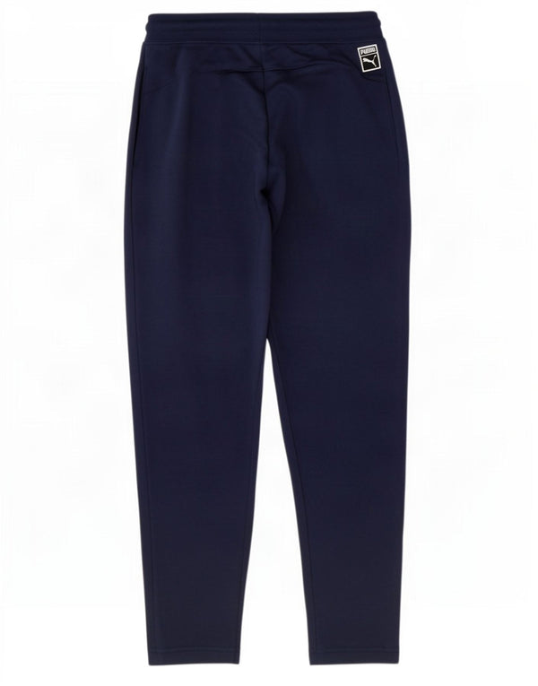 Pantaloni da tuta da uomo Puma Small in cotone blu navy