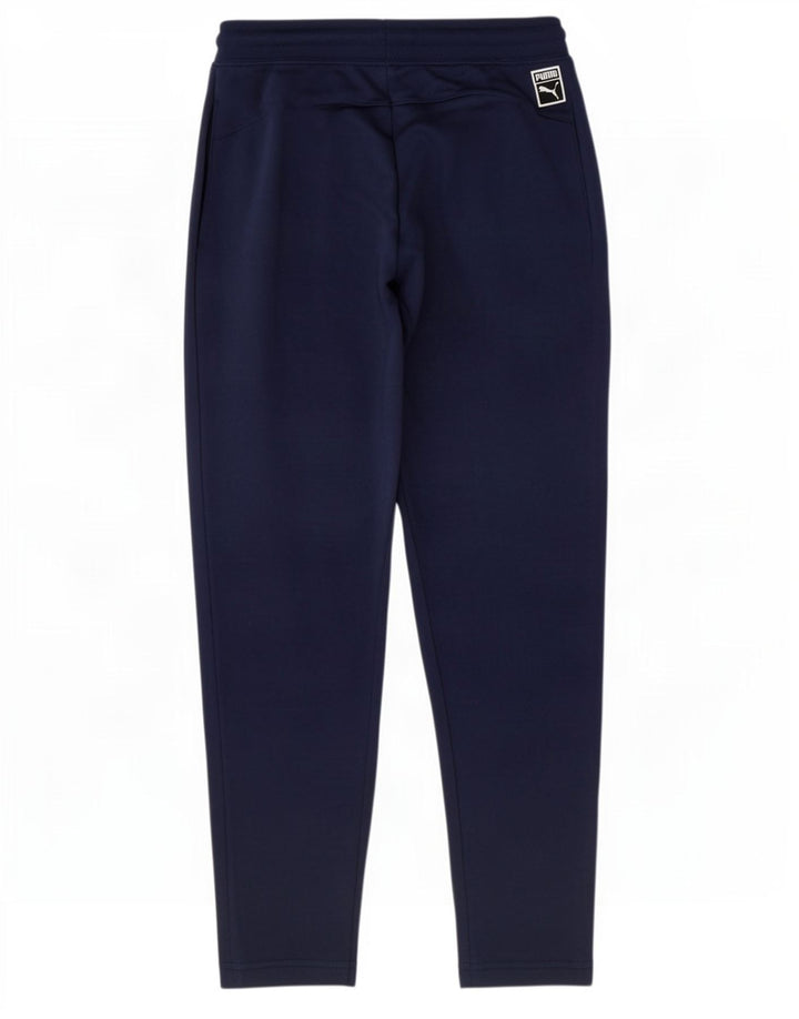 Pantaloni da tuta da uomo Puma Small in cotone blu navy