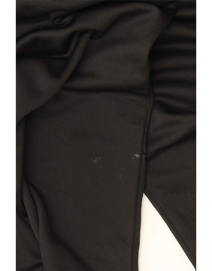 Top Adidas da uomo con zip e collo a maniche lunghe XL in poliestere nero
