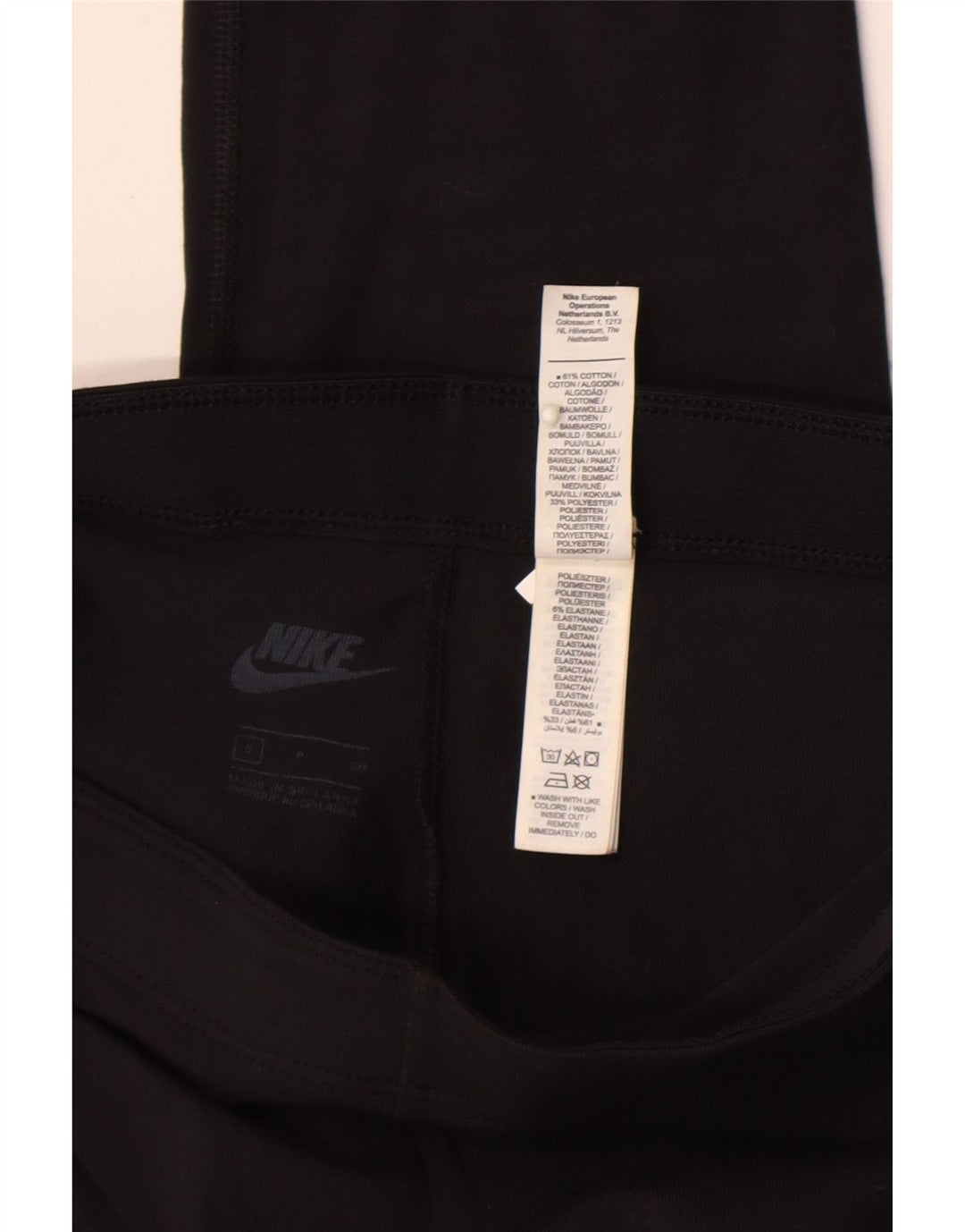 Leggings da donna Nike UK 8 piccoli in cotone nero