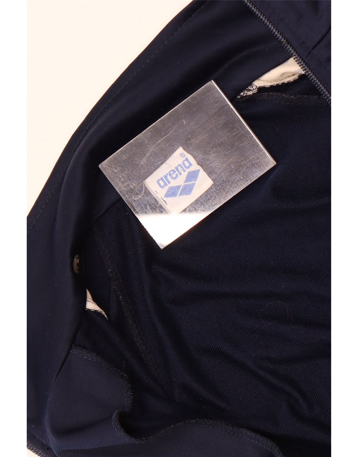 Giacca da ginnastica grafica da uomo Arena, piccola, color block blu navy