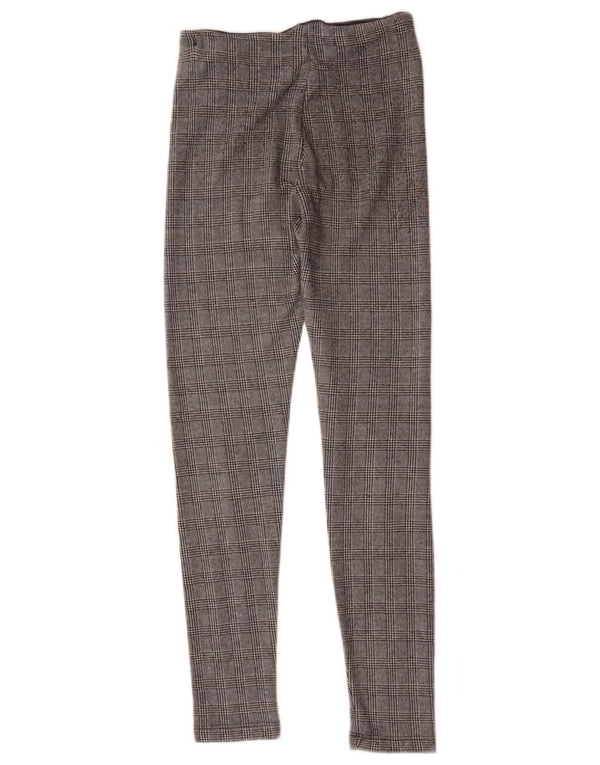 Pantaloni casual skinny da donna Zara piccoli W26 L28 a quadri grigi