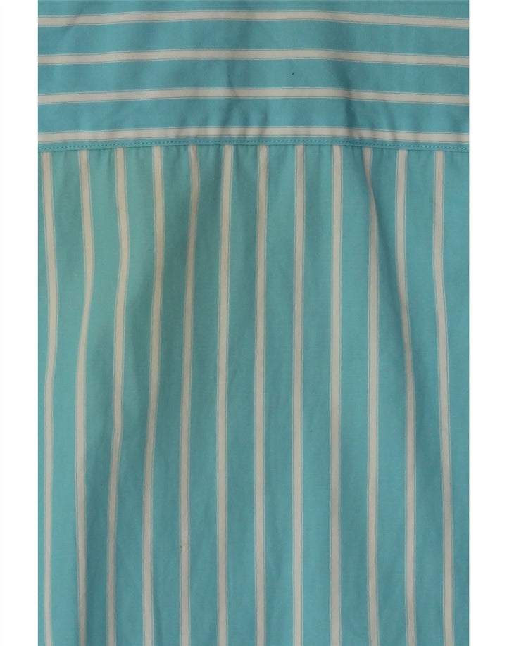 Camicia LACOSTE vestibilità regolare da uomo taglia 42 grande cotone a righe blu