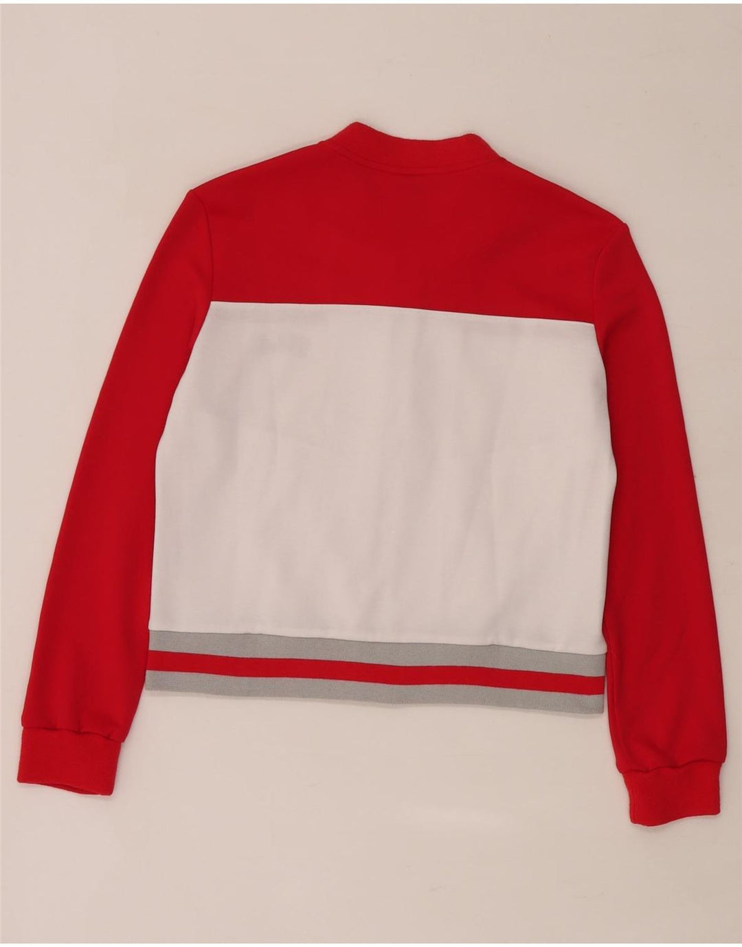 Giacca da ginnastica corta da donna Fila UK 10 Small Poliestere color block rosso