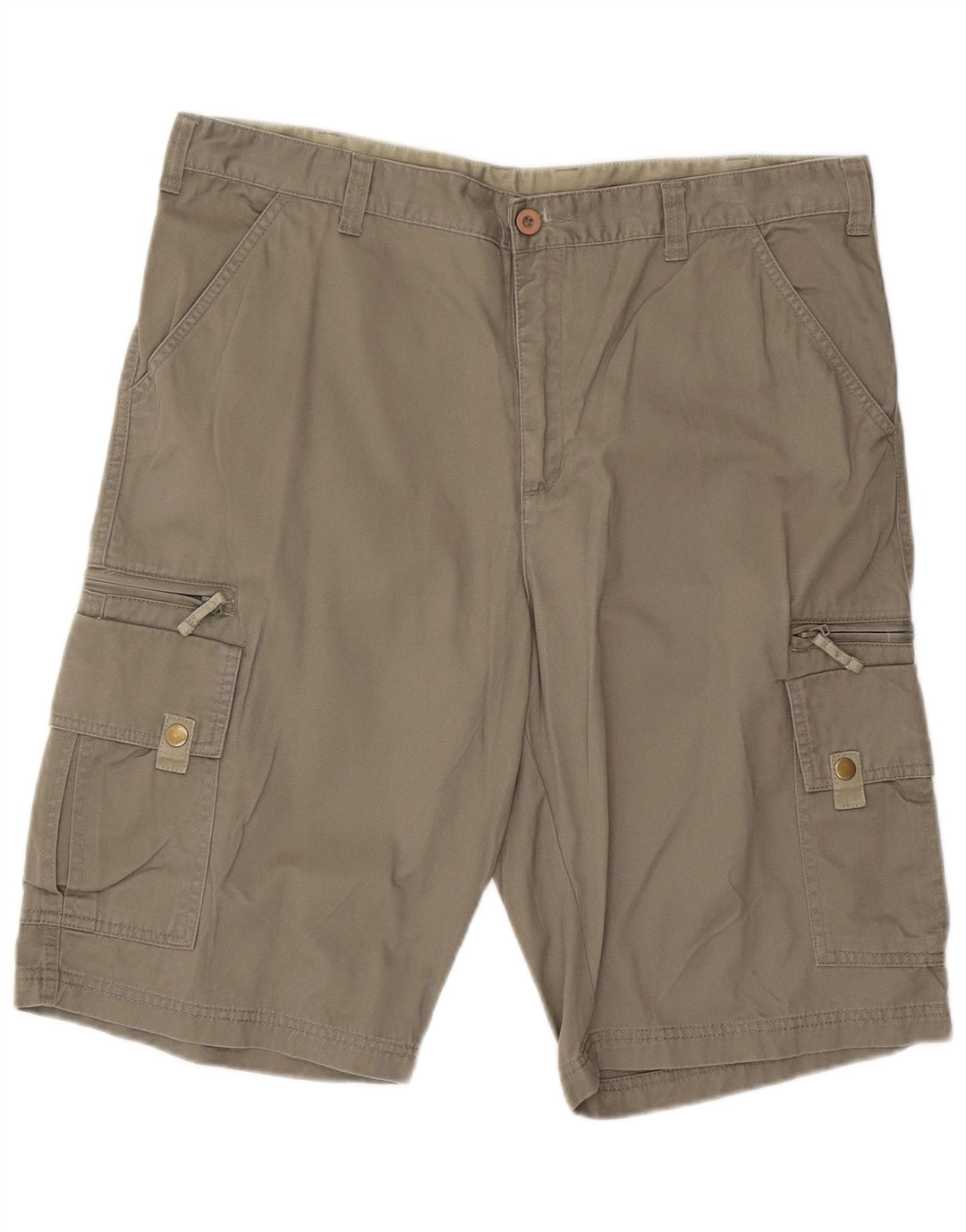 Pantaloncini cargo vintage da uomo W38 XL in cotone kaki