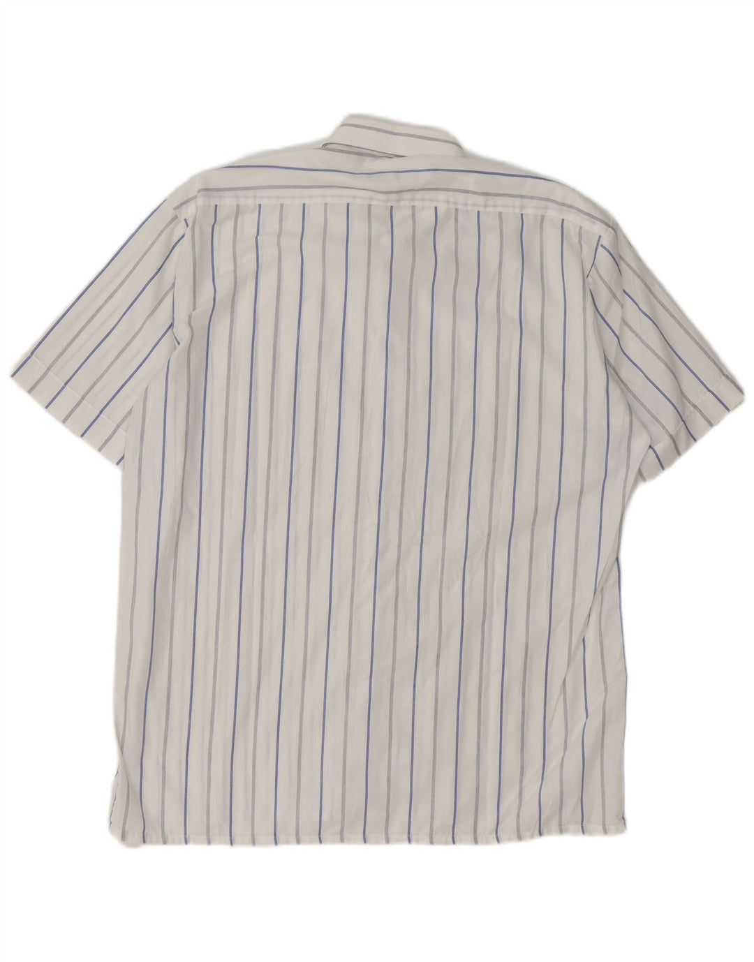 ANGELO LITRICO Camicia da uomo a maniche corte taglia 41 a righe bianche medie