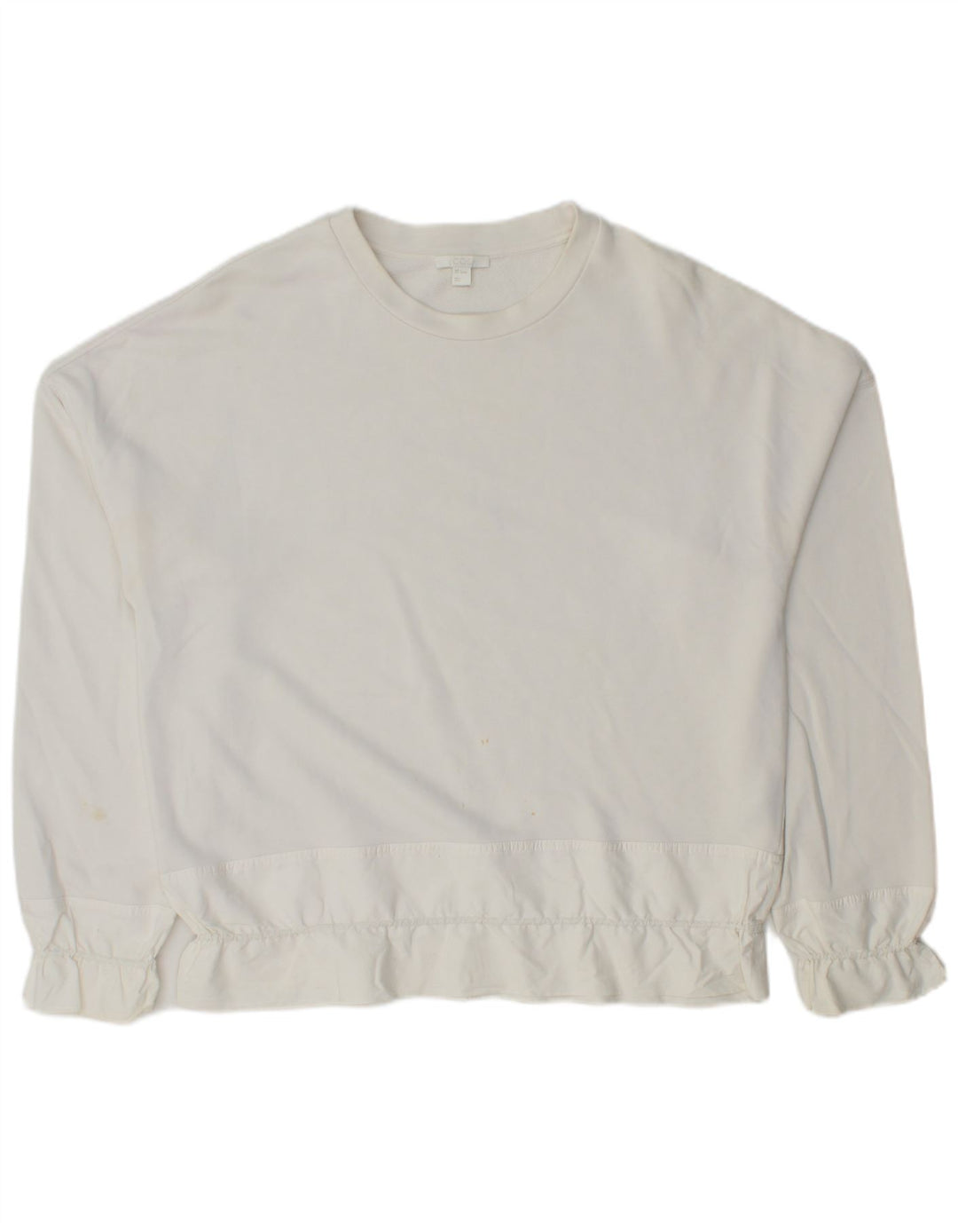 Felpa oversize da donna Cos, maglione UK 10, piccolo cotone bianco