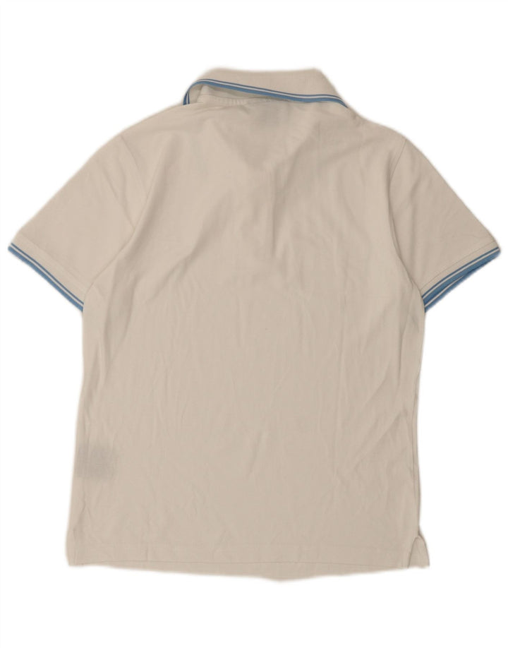 Polo Diadora Uomo Small Bianca in Cotone