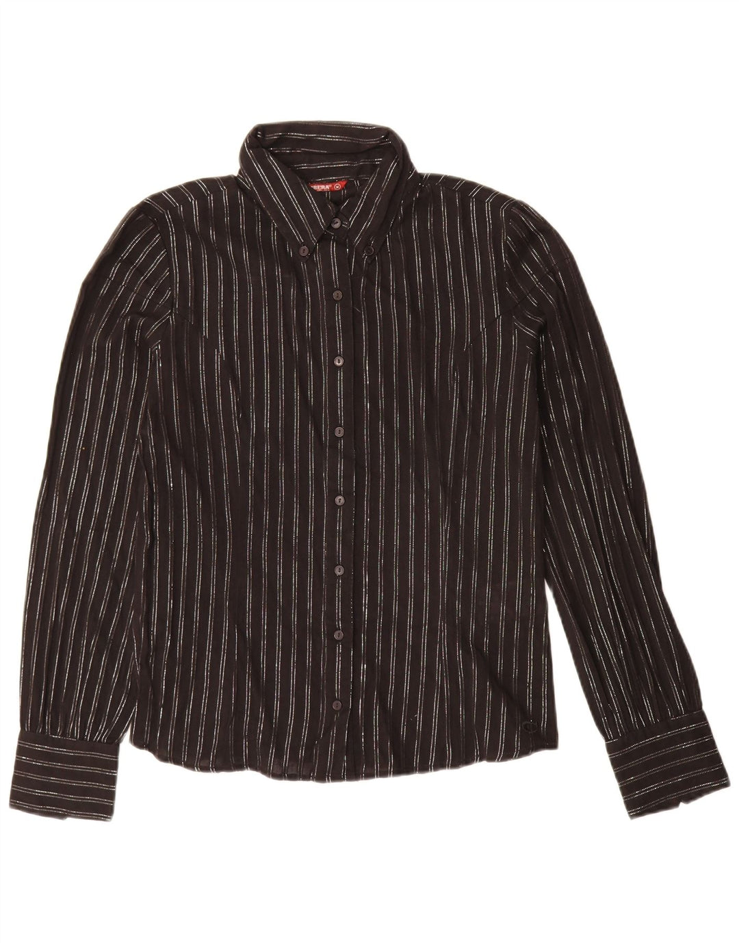 Camicia da donna Carrera UK 14 cotone a righe nere medie