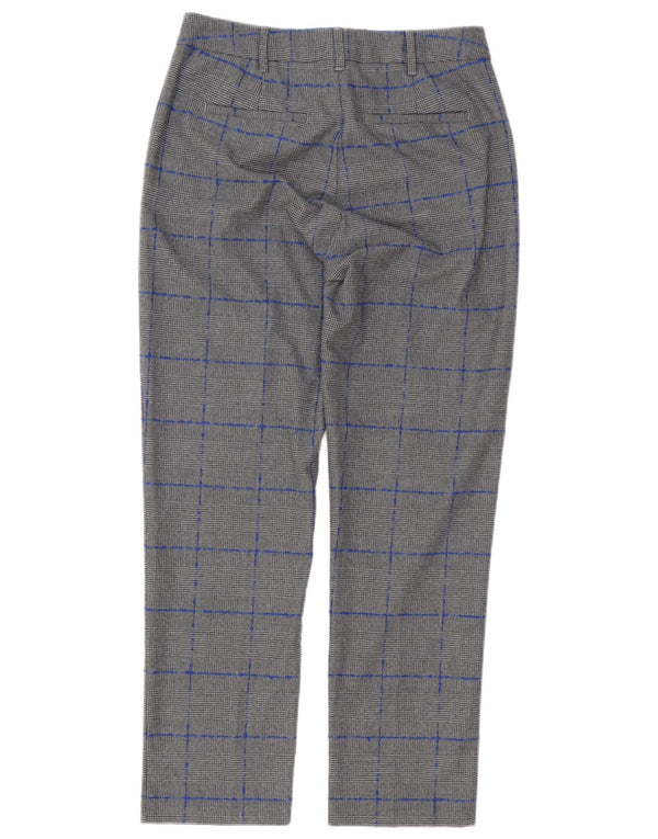 Pantaloni chino da donna Max & Co. UK 8 piccoli W28 L27 pied de poule grigio