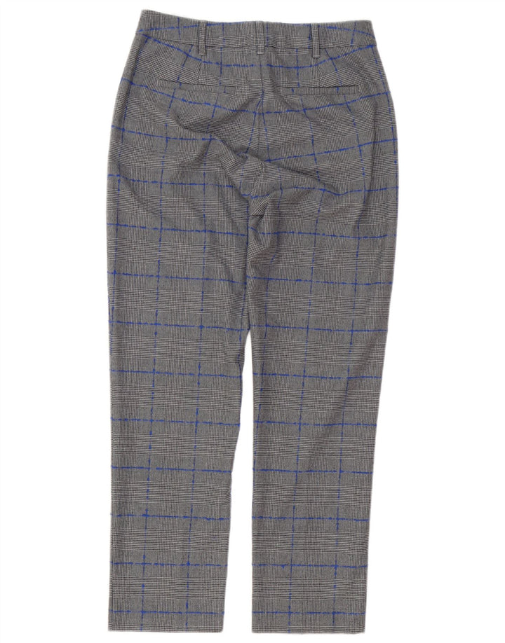 Pantaloni chino da donna Max & Co. UK 8 piccoli W28 L27 pied de poule grigio