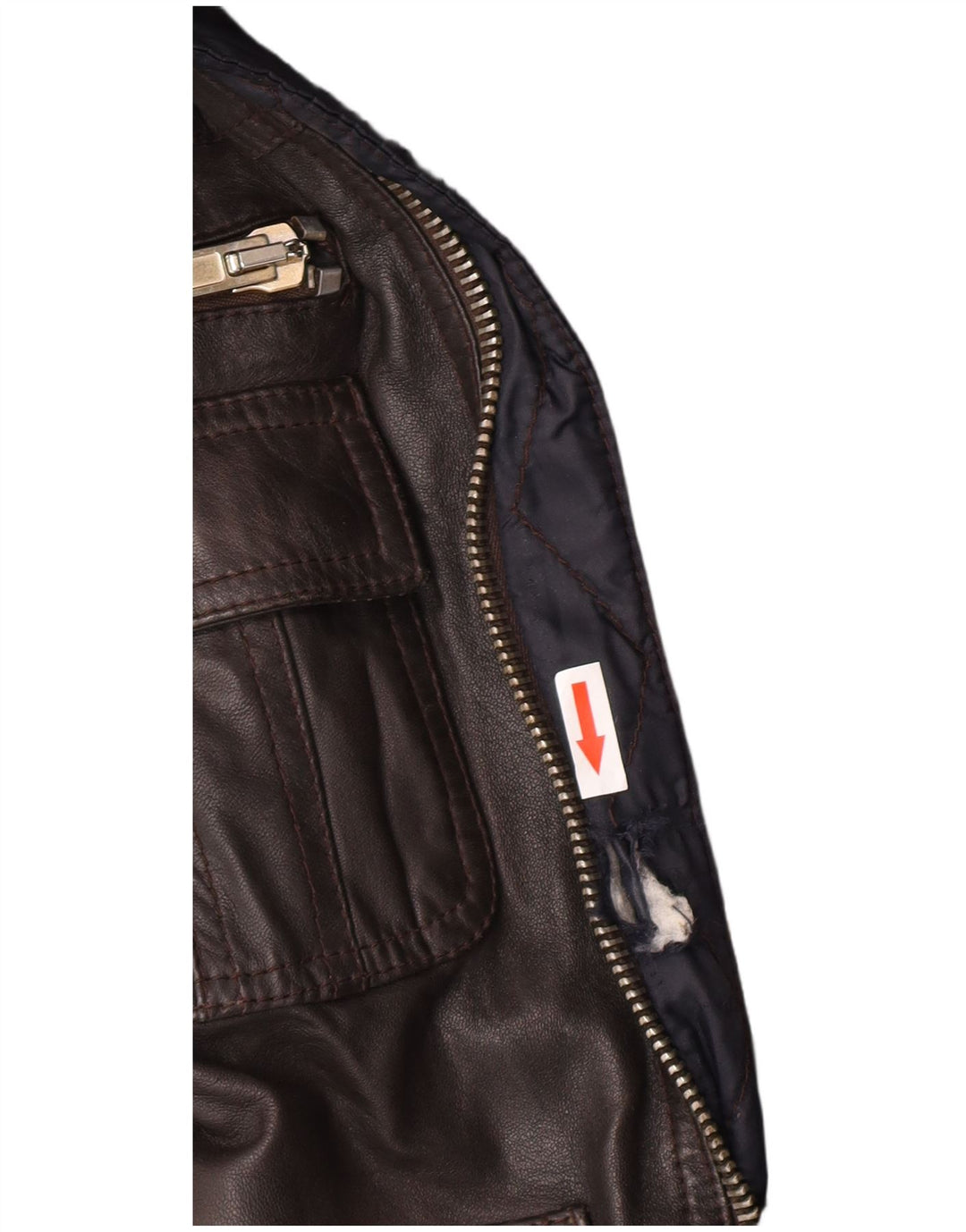 SPADA. 6.6.44 Giubbotto Bomber da Uomo in Pelle IT 52 Large in Pelle Marrone