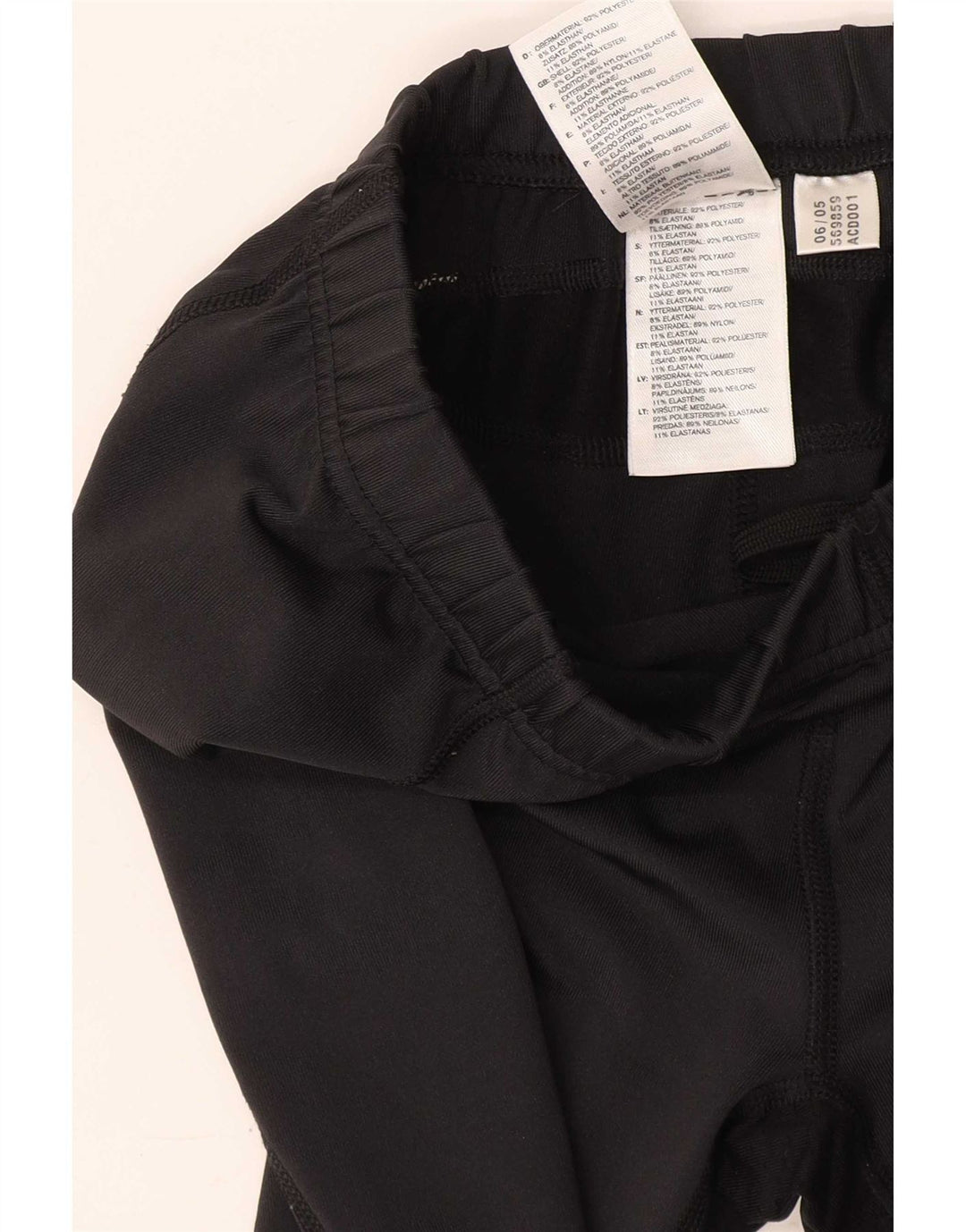 Pantaloni della tuta da donna Adidas Climacool UK 14 poliestere nero medio