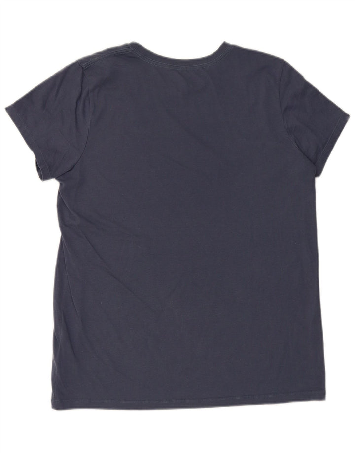 T-shirt grafica da uomo UNDER ARMOUR Top grande in cotone blu navy