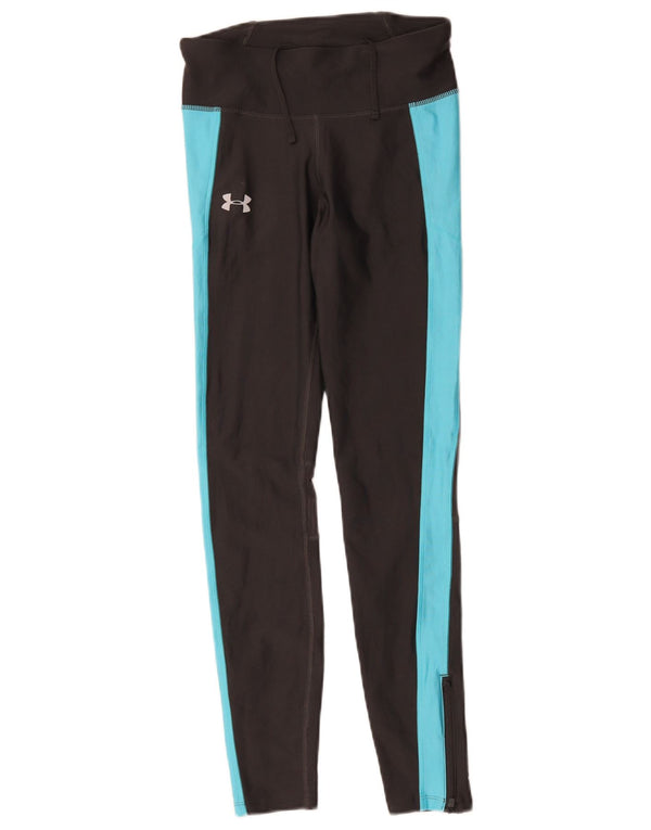 Leggings Heat Gear da donna Under Armour UK 8 Small Black Colourblock
