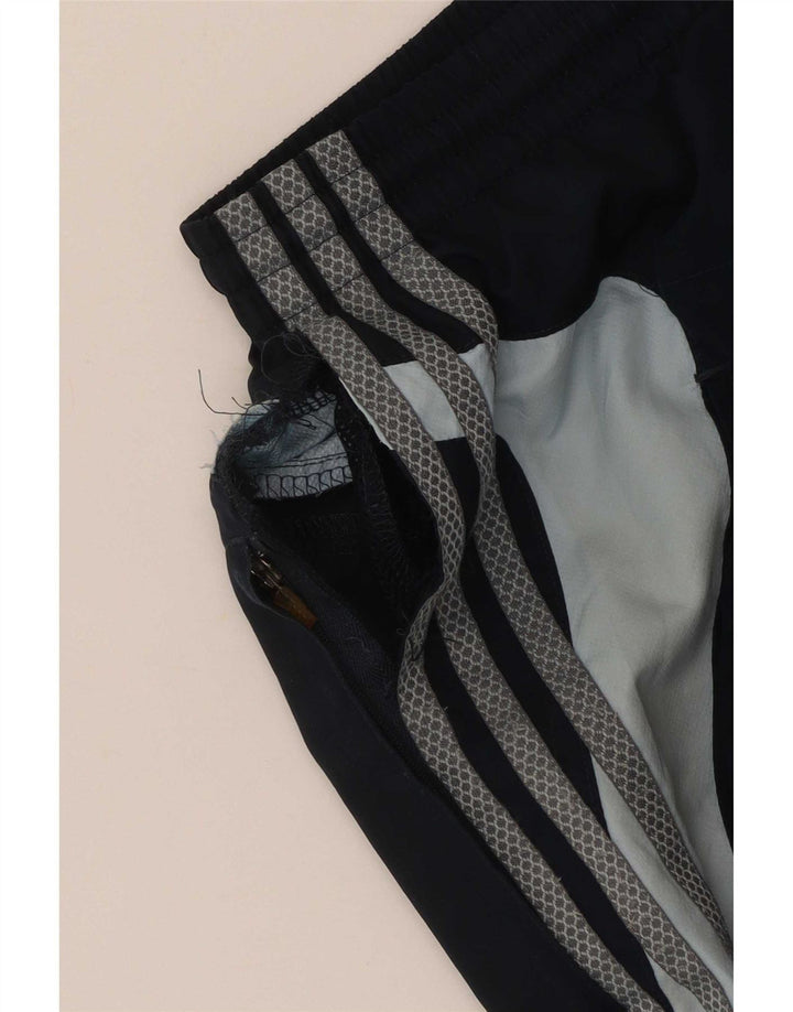 Pantaloni da tuta da uomo Adidas Large in poliestere color block blu navy