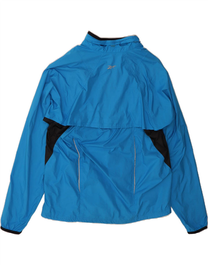 REEBOK Mens Tracksuit Top Jacket XL Blue Colourblock Polyester Vintage Reebok and Second-Hand Reebok from Messina Hembry 