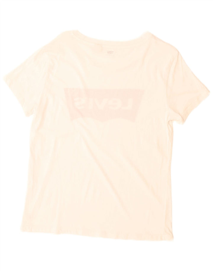 T-shirt grafica da donna Levi's Top UK 14 Medium White